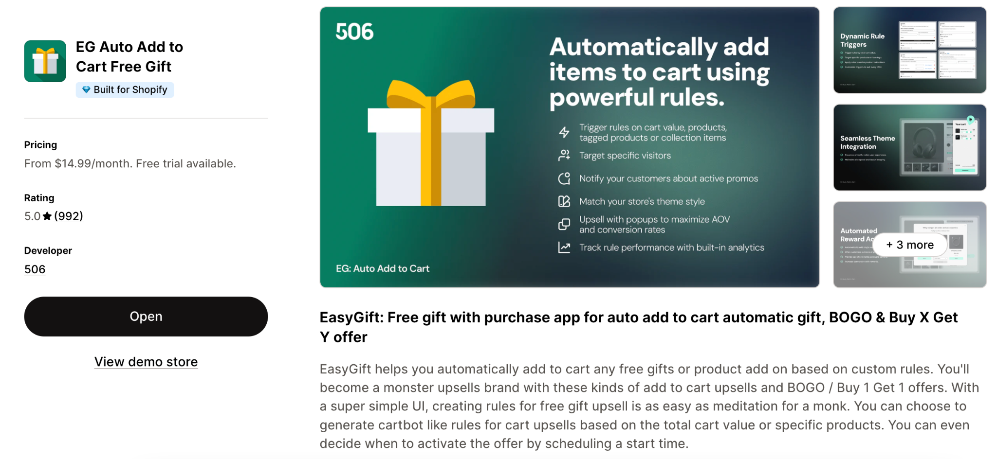 EG Auto Add to Cart Free Gift