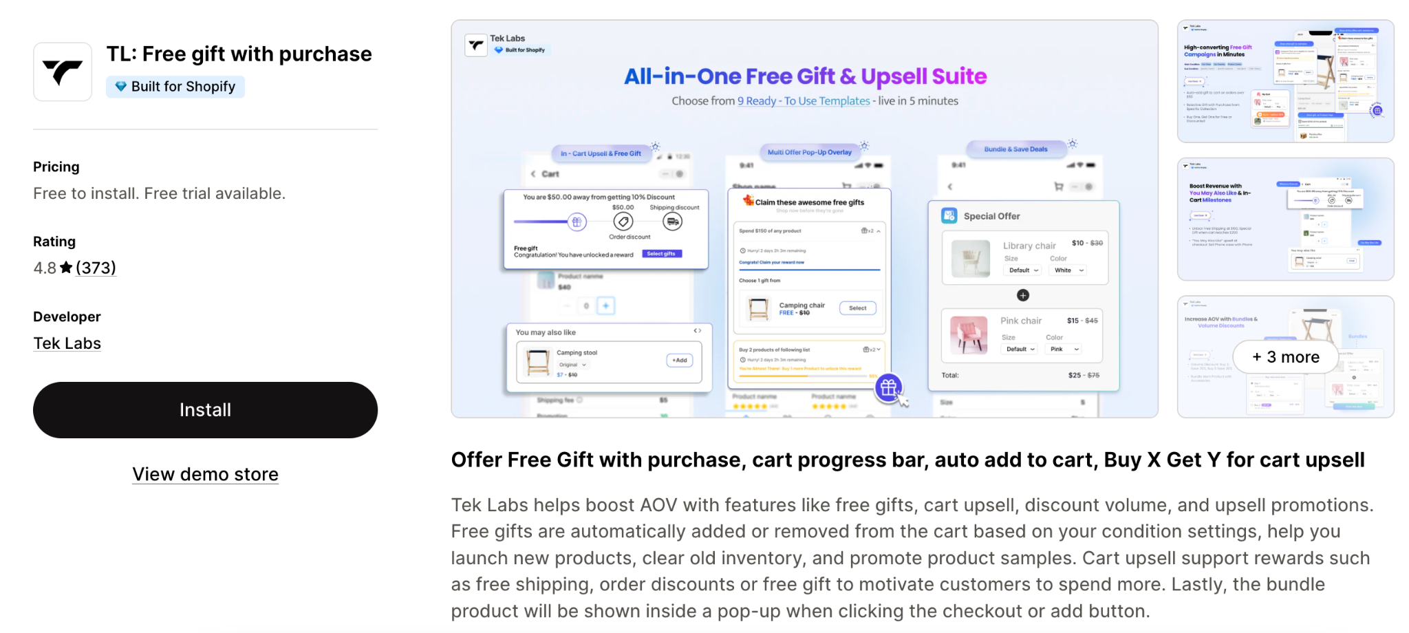 TL: Free gift with purchase