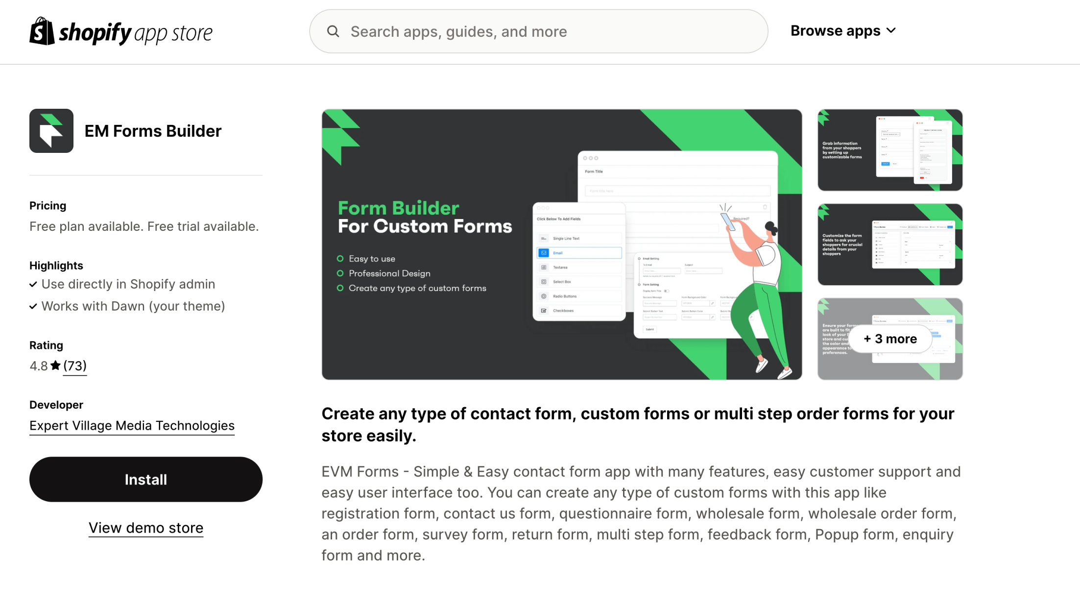 App EM Forms Builder